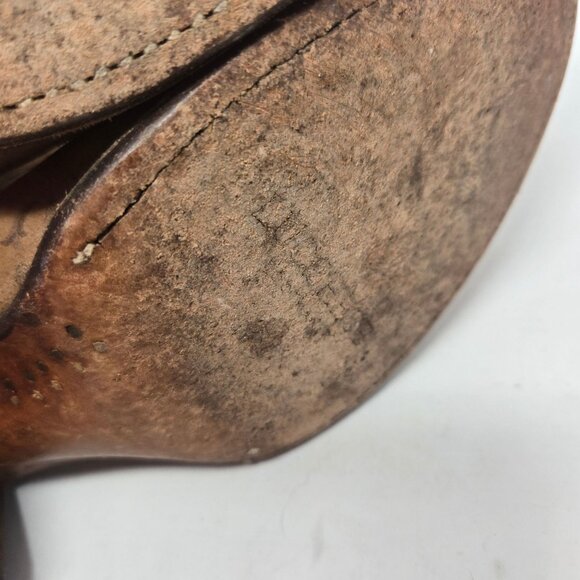 Lucchese 4953 Catalina Bootie 9B brown floral burnished calfskin leather FLAWED - Picture 8 of 13